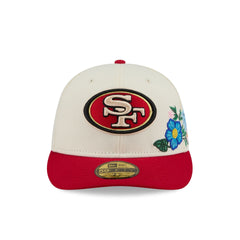 San Francisco 49ers Tonal Florals White 59FIFTY Fitted Hat