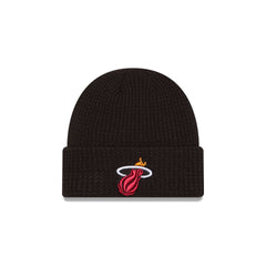 Miami Heat Waffle Stitch Knit Beanie Hat