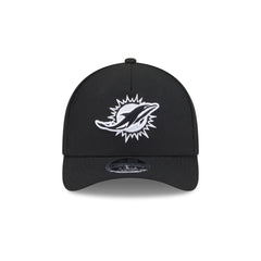 Miami Dolphins Black & White 9FORTY M-Crown A-Frame Snapback Hat