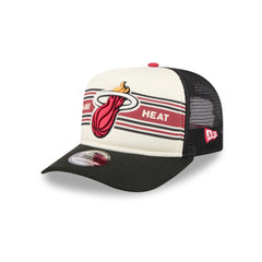 Miami Heat Banner 9FIFTY A-Frame Trucker Hat