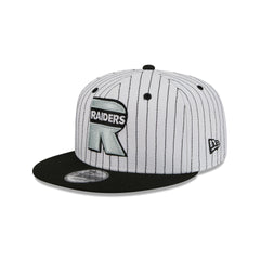 Las Vegas Raiders Deceptor Pinstripe 9FIFTY Snapback Hat