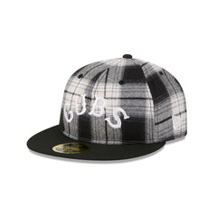 Chicago Cubs Grunge Plaid Retro Crown 59FIFTY Fitted Hat