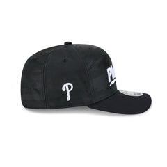 Philadelphia Phillies Black Camo Split Panel 9SEVENTY Stretch-Snap Hat