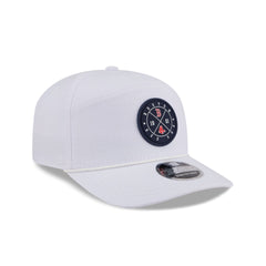 Boston Red Sox Circle Logo White Split Panel 9SEVENTY Stretch-Snap Hat