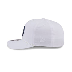 Boston Red Sox Circle Logo White Split Panel 9SEVENTY Stretch-Snap Hat
