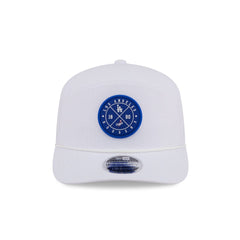 Los Angeles Dodgers Circle Logo White Split Panel 9SEVENTY Stretch-Snap Hat