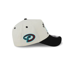 Arizona Diamondbacks Chrome White Arched 9FORTY A-Frame Snapback Hat