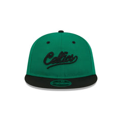 Boston Celtics Chainstitch Script Retro Crown 9FIFTY Snapback Hat
