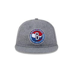 Brooklyn Nets Chenille Woven Retro Crown 9FIFTY Adjustable Hat