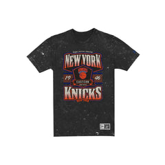 New York Knicks Throwback Washed Graphic Black T-Shirt