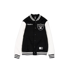 Las Vegas Raiders Black & White Varsity Jacket