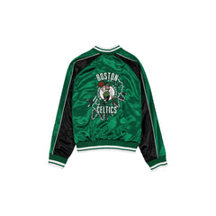 Boston Celtics Women's Floral Satin Varsity Jacket