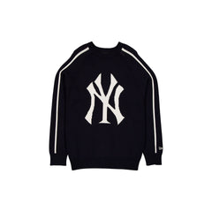 New York Yankees Contrast Sleeve Navy Sweater