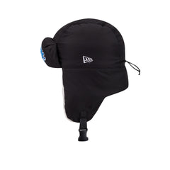 Alpha Industries x Detroit Lions Black Puffer Trapper Hat