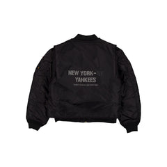 Alpha Industries x New York Yankees Black 2-in-1 MA-1 Flight Jacket + Vest