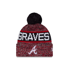 Atlanta Braves Tri Color Pom Knit Hat
