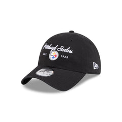 Pittsburgh Steelers Script Wordmark Casual Classic Adjustable Hat