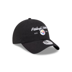Pittsburgh Steelers Script Wordmark Casual Classic Adjustable Hat