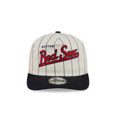 Boston Red Sox Chrome White Pinstripe 19TWENTY Snapback Hat