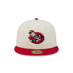 Cincinnati Reds Deceptor Chrome White 59FIFTY Fitted Hat