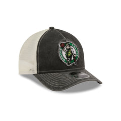 Boston Celtics Frayed Logo 9FORTY M-Crown A-Frame Trucker Hat