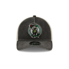 Boston Celtics Frayed Logo 9FORTY M-Crown A-Frame Trucker Hat