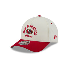 San Francisco 49ers Arched Graphic Chrome White 9FORTY M-Crown A-Frame Snapback Hat