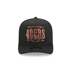 San Francisco 49ers Gold Laurel Black 9FIFTY A-Frame Snapback Hat