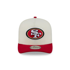 San Francisco 49ers Statement Back Chrome White 9FIFTY A-Frame Snapback Hat