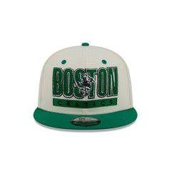 Boston Celtics Classic Stacked Chrome 9FIFTY Snapback Hat