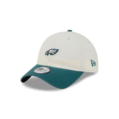 Philadelphia Eagles Mini Logo Chrome White Casual Classic Adjustable Hat