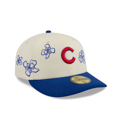 Chicago Cubs Floral Outline 59FIFTY Fitted Hat