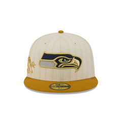 Seattle Seahawks Chrome Herringbone 59FIFTY Fitted Hat