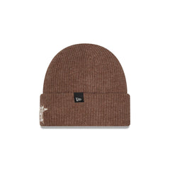 Houston Astros Woolen Tan Short Cuff Knit Beanie Hat
