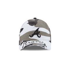 Atlanta Braves Washed Camo 9FORTY A-Frame Unstructured Cut-Off Visor Snapback Hat
