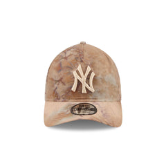 New York Yankees Washed Nylon Brown 9TWENTY A-Frame Adjustable Hat