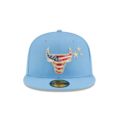 Chicago Bulls Red. White & Blue 59FIFTY Fitted Hat