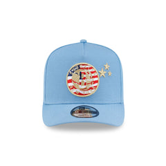 Brooklyn Nets Red. White & Blue 9FIFTY A-Frame Snapback Hat