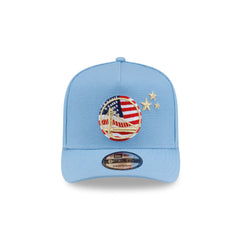 Golden State Warriors Red. White & Blue 9FIFTY A-Frame Snapback Hat