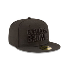 Cleveland Browns Black On Black 59FIFTY Fitted Hat