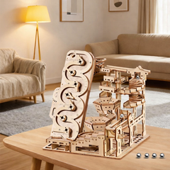 Marble Run Workshop 3D Wooden Puzzle Kit
