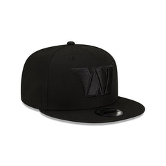 Washington Commanders Black On Black 9FIFTY Snapback Hat
