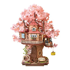 Sakura Tree House – DIY 3D Wooden Puzzle Kit