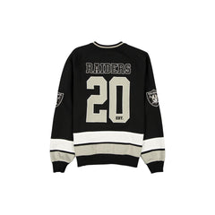 Las Vegas Raiders Man-to-Man Black Crewneck