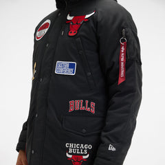 Alpha Industries x Chicago Bulls Black N-3B Parka Jacket