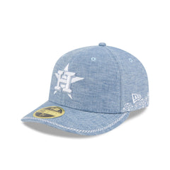 Houston Astros Hand Stitched Chambray Low Profile 59FIFTY Fitted Hat