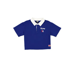 Philadelphia 76ers Throwback Women's Cropped Polo