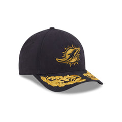 Alpha Industries x Miami Dolphins Black 9FORTY M-Crown A-Frame Snapback Hat
