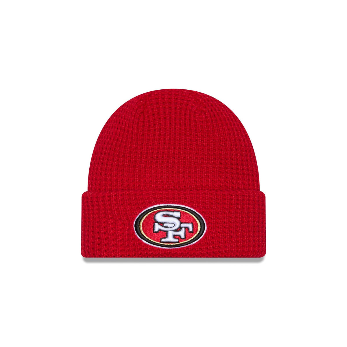 San Francisco 49ers Waffle Stitch Knit Beanie Hat