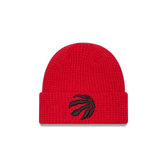 Toronto Raptors Waffle Stitch Knit Beanie Hat